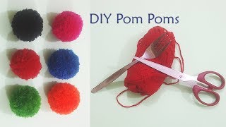 উলের সুতা দিয়ে পমপম।How to make perfect pompom Pom Pom Making Tutorial [upl. by Adiel]