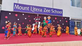 Kids Dance ll Bharatnatyam ll Nursery students ll First Stage Performance ll Grandparents Day ll Fun [upl. by Garwin]