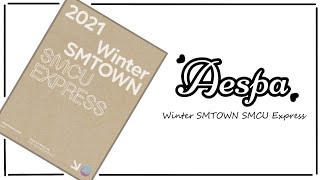 Aespa 2021 winter smtown smcu express album  Album Unboxing 8 [upl. by Pytlik868]