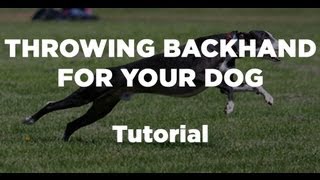 Throwing Backhand for Your Dog  Tutorial Video with Hero Xtra 235 Distance Discs [upl. by Yaras421]