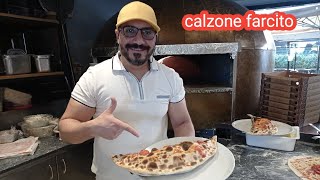 calzone farcito الخواجه في المطعم الايطالي 🇮🇹 [upl. by Mosnar144]