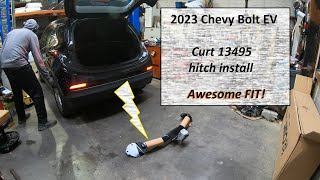 Chevy Bolt EV  Curt 13495 Trailer hitch install [upl. by Odrude307]