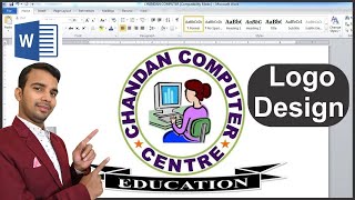 How to make a logo design in microsoft word [upl. by Sileas]