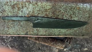 This is how I forged this criollo knife in 1095 steel part 1 [upl. by Dao718]