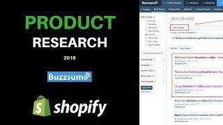 Buzzsumo Product Research for Shopify [upl. by Amelia54]