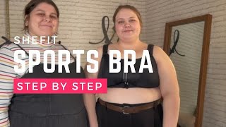 SHEFIT SPORTS BRA STEP BY STEP🏋️‍♀️ [upl. by Aldercy123]