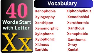 Letter X words – X Letter Words – English Vocabulary – Learn English for Kids [upl. by Laeahcim]