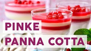 Allererste Sahne Bei dieser pinken Panna Cotta isst das Auge mit [upl. by Aneeles143]