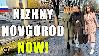 🇷🇺 4KRussia  Nizhny Novgorod Walking Tour  4K 60🎧  Centre City Walk With Ambient Sounds [upl. by Shedd732]