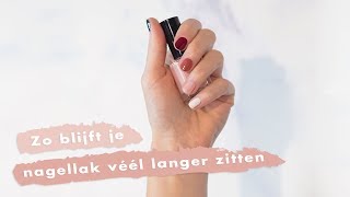 Zo blijft je nagellak véél langer zitten  Fashionchick [upl. by Gerrard475]