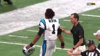 Cam Newton Takes Vicious HIt [upl. by Adena]