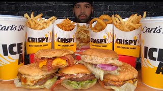 ASMR CARLS JR MUKBANG [upl. by Medor]