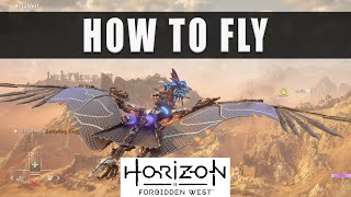 Horizon Forbidden West how to fly  Flying a machine 101 [upl. by Conger]