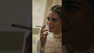 Samara Weaving is ready to smoke ReadyOrNot Halloween [upl. by Allcot]