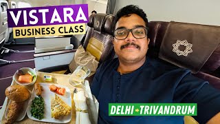 Vistara Business Class Airbus A320 Review 🇮🇳  Delhi to Trivandrum Journey [upl. by Ynnaej561]