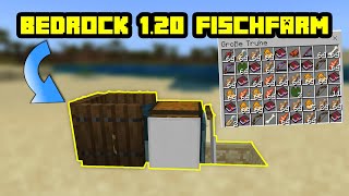 wie baut man eine automatische AFK Fischfarm in Minecraft Bedrock 120 [upl. by Lauder]