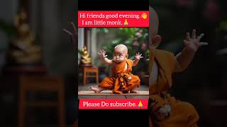 ❣️🌹 Cute little monk  shorts trending viral littlemonk cute ai [upl. by Asela]