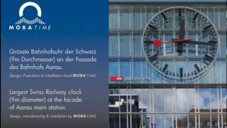 Swiss Railway Clock Aarau [upl. by Arodal213]