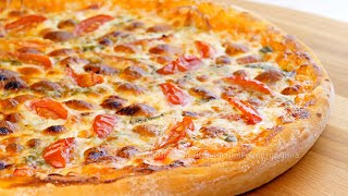 🍕Идеальное тесто для пиццы Два рецепта вкусной домашней пиццы в духовке🍕 [upl. by Ullund605]