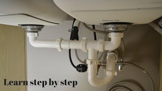 How to install the kitchen sink drain pipes [upl. by Teirrah]