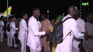 CAN Côte dIvoire 2023 les Lions du Sénégal sont bien arrivés à Yamoussoukro [upl. by Madoc]