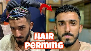 Straight to Curly hair Perming Tutorial Hair perming Step by step part 13 Smartsalon33 [upl. by Noyes227]