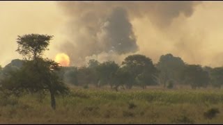 ESCAPE FROM BENTIU AS TROOPS ADVANCE  BBC NEWS [upl. by Jemima642]