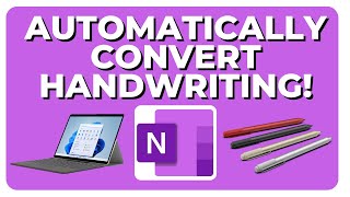 How To Automatically Convert Handwriting To Text in OneNote [upl. by Neelhtac]