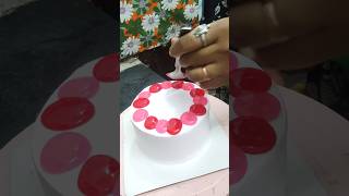 New Vanilla Cake 🌈 Decoration Beautiful Cake cake vanilla cakes shorts cakedesign youtube [upl. by Ainoloppa]