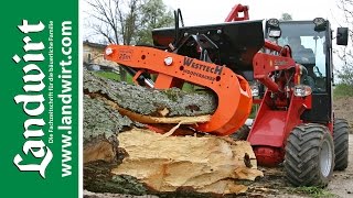 Holz spalten mit dem Westtech Woodcracker L  landwirtcom [upl. by Lladnew47]