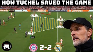 How Tuchels Genius Tactical Change Saved Bayern  Analysis  Bayern Munich 22 Real Madrid [upl. by Aleicarg1]