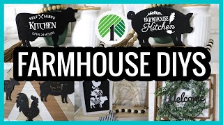 Dollar Tree FARMHOUSE DIY Decor for 2023 [upl. by Ardyth]