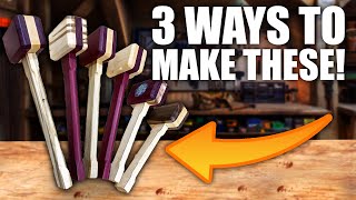 3 Ways To Make BEAUTIFUL Wooden Mallets  EASY DIY [upl. by Fina]