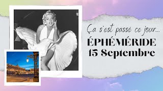 15 SEPTEMBRE  Éphéméride amp tirage du jour [upl. by Helve]