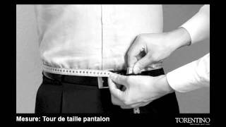 Mesure du tour de taille du pantalon [upl. by Cherin]