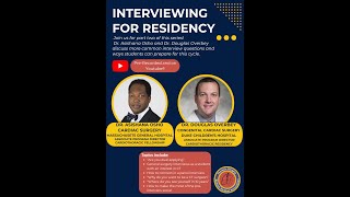 TSMA Residency Interview Advice Series Part 3  Dr Osho [upl. by Yelah587]