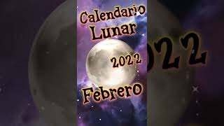 Fases lunares en Febrero 2022 🌙 Calendario lunar de Febrero 2022 ⭐¿Qué día será luna llena ⭐ [upl. by Tressa]