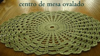 CENTRO DE MESA OVALADO  Tejido a crochet paso a paso [upl. by Rehptosirhc]