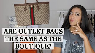 Are Bags from Outlet Stores the Same as From the Boutique Gucci Prada Dior [upl. by Joey]