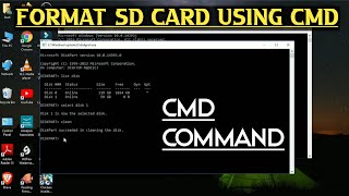 how to format sd card using computer  usning cmd [upl. by Alludba]