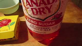 Canada Dry Zero Sugar Cranberry Ginger Ale [upl. by Kellen601]