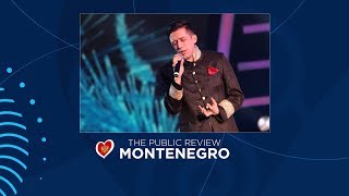 Vanja Radovanovic  Inje Montenegro Eurovision 2018  The Public Review  Impressions [upl. by Bunni]