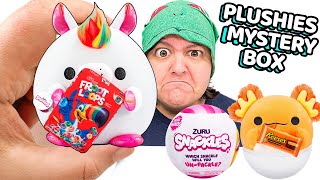 SNACKLES 240 VIRAL Food Plushies Mystery Box Unbox Review [upl. by Devona447]