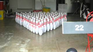 100 pin bowling in a garage [upl. by Filler]