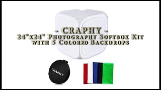 Awesome 24quotx24quot Photography Softbox Kit by CRAPHY  Review [upl. by Regor]