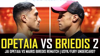 JAI OPETAIA VS MAIRIS BRIEDIS 2  VACANT IBF TITLE  USYKFURY UNDERCARD [upl. by Knapp]