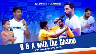 Prannoy HS Inspires Young Players at Racketry Academy A Day of Excitement [upl. by Geralda]