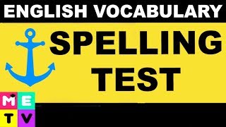 English Spelling Test advanced [upl. by Justen537]