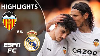 Valencia vs Real Madrid  LaLiga Highlights  ESPN FC [upl. by Etheline239]