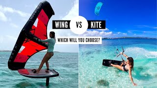 Kitesurfing VS Wing Foiling [upl. by Helfant]